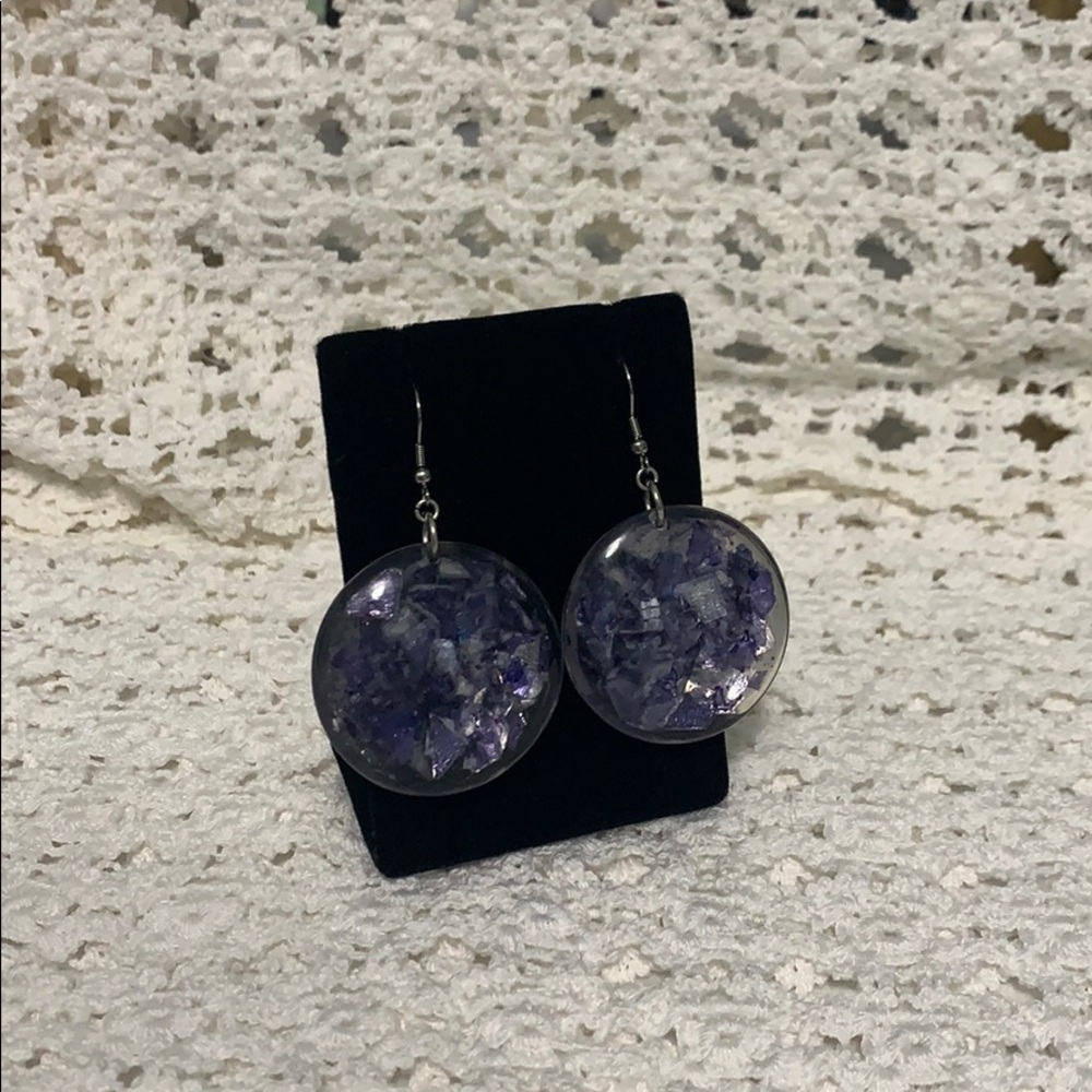 Blue Shell Earrings